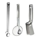 Maxbell Stainless Steel Tongs Cooking and Serving Clips for Barbecue Steak Hamburger