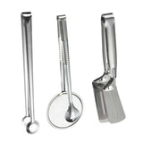 Maxbell Stainless Steel Tongs Cooking and Serving Clips for Barbecue Steak Hamburger