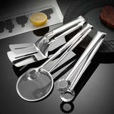 Maxbell Stainless Steel Tongs Cooking and Serving Clips for Barbecue Steak Hamburger