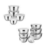 Maxbell Stainless Steel Mixing Bowls with Lids Set Metal for Restaurant Kitchen Home 5Pcs