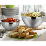 Maxbell Stainless Steel Mixing Bowls with Lids Set Metal for Restaurant Kitchen Home 5Pcs