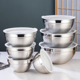 Maxbell Stainless Steel Mixing Bowls with Lids Set Metal for Restaurant Kitchen Home 7Pcs