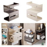 Maxbell 3 Tier Toilet Paper Holder Toilet Paper Dispenser for Kitchen Toilet Bedroom Gray