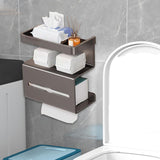 Maxbell 3 Tier Toilet Paper Holder Toilet Paper Dispenser for Kitchen Toilet Bedroom Gray