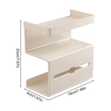Maxbell 3 Tier Toilet Paper Holder Toilet Paper Dispenser for Kitchen Toilet Bedroom White