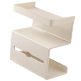 Maxbell 3 Tier Toilet Paper Holder Toilet Paper Dispenser for Kitchen Toilet Bedroom White