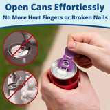 Maxbell 6Pcs Beverage Can Opener Colorful Beverage Can Protector for Bar BBQ Camping