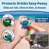 Maxbell 6Pcs Beverage Can Opener Colorful Beverage Can Protector for Bar BBQ Camping