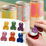 Maxbell 6Pcs Beverage Can Opener Colorful Beverage Can Protector for Bar BBQ Camping