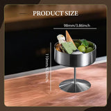 Maxbell Stainless Steel Dessert Cup Stylish Food Container High Footed Ice Cream Cup Silver 200ML