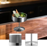 Maxbell Stainless Steel Dessert Cup Stylish Food Container High Footed Ice Cream Cup Silver 200ML