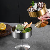 Maxbell Stainless Steel Dessert Cup Stylish Food Container High Footed Ice Cream Cup Gold 200ML