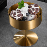Maxbell Stainless Steel Dessert Cup Stylish Food Container High Footed Ice Cream Cup Gold 200ML