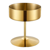 Maxbell Stainless Steel Dessert Cup Stylish Food Container High Footed Ice Cream Cup Gold 400ML