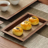Maxbell Tea Set Tray Wooden Rustic Simple Jewelry Organizer for Breakfast Bar Office