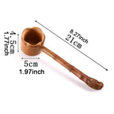 Maxbell Bamboo Spoon Water Ladle Kungfu Tea Accessory Wooden Spoon for Kitchen 21cm