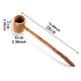 Maxbell Bamboo Spoon Water Ladle Kungfu Tea Accessory Wooden Spoon for Kitchen 38cm