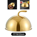 Maxbell Stainless Steel Food Dome Cover Portable for Kitchen Dining Table Restaurant 17cm