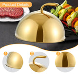 Maxbell Stainless Steel Food Dome Cover Portable for Kitchen Dining Table Restaurant 17cm