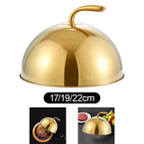 Maxbell Stainless Steel Food Dome Cover Portable for Kitchen Dining Table Restaurant 17cm