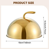 Maxbell Stainless Steel Food Dome Cover Portable for Kitchen Dining Table Restaurant 19cm
