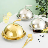 Maxbell Stainless Steel Food Dome Cover Portable for Kitchen Dining Table Restaurant 22cm