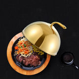 Maxbell Stainless Steel Food Dome Cover Portable for Kitchen Dining Table Restaurant 22cm