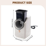 Maxbell Electric Cheese Grater Electric Grater Electric Slicer Shredder Tomato Onion White