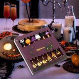 Maxbell Halloween Spoon and Fork Set Lovely Cutlery Gift Box for Fruit Home Festival Gold with 6pcs