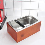 Maxbell Coffee Grounds Knock Box Sturdy Stainless Steel Holder for Espresso Machines