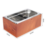 Maxbell Coffee Grounds Knock Box Sturdy Stainless Steel Holder for Espresso Machines
