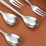 Maxbell Halloween Spoon and Fork Set Reusable Decor DIY Gift for Dessert Jam Holiday Silver with 6pcs