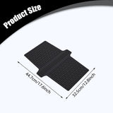 Maxbell Kitchen Sink Saddle Protector Silicone Flexible Glassware Dishes Divider Mat Black