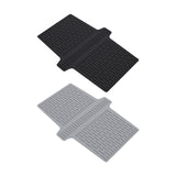 Maxbell Kitchen Sink Saddle Protector Silicone Flexible Glassware Dishes Divider Mat Black