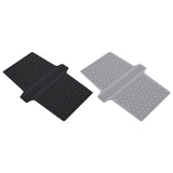 Maxbell Kitchen Sink Saddle Protector Silicone Flexible Glassware Dishes Divider Mat Black