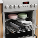Maxbell Kitchen Sink Saddle Protector Silicone Flexible Glassware Dishes Divider Mat Black