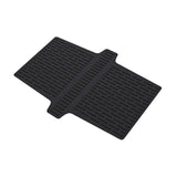 Maxbell Kitchen Sink Saddle Protector Silicone Flexible Glassware Dishes Divider Mat Black
