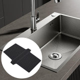 Maxbell Kitchen Sink Saddle Protector Silicone Flexible Glassware Dishes Divider Mat Black