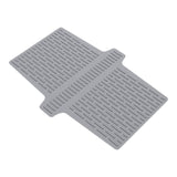 Maxbell Kitchen Sink Saddle Protector Silicone Flexible Glassware Dishes Divider Mat Gray