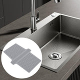Maxbell Kitchen Sink Saddle Protector Silicone Flexible Glassware Dishes Divider Mat Gray