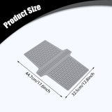 Maxbell Kitchen Sink Saddle Protector Silicone Flexible Glassware Dishes Divider Mat Gray