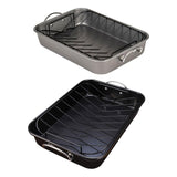 Maxbell Roasting Pan for Baking Turkey, Chicken, and Veggies Baking Tray