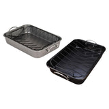 Maxbell Roasting Pan for Baking Turkey, Chicken, and Veggies Baking Tray