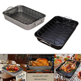 Maxbell Roasting Pan for Baking Turkey, Chicken, and Veggies Baking Tray