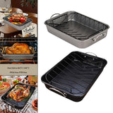 Maxbell Roasting Pan for Baking Turkey, Chicken, and Veggies Baking Tray
