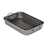 Maxbell Roasting Pan for Baking Turkey, Chicken, and Veggies Baking Tray