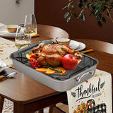 Maxbell Roasting Pan for Baking Turkey, Chicken, and Veggies Baking Tray