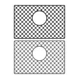 Maxbell Kitchen Sink Mat with Center Drain Grid Multipurpose Silicone Sink Protector Black