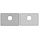 Maxbell Kitchen Sink Mat with Center Drain Grid Multipurpose Silicone Sink Protector Black