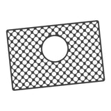 Maxbell Kitchen Sink Mat with Center Drain Grid Multipurpose Silicone Sink Protector Black